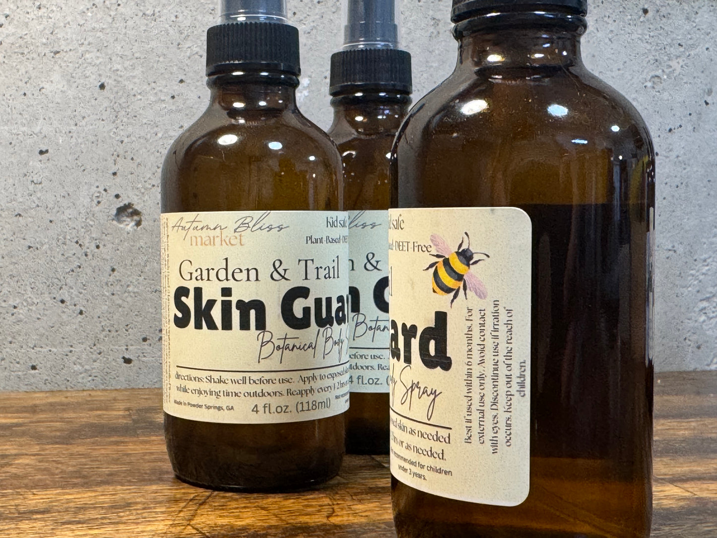 4 fl.oz. - Kid Safe - Garden & Trail Skin Guard Botanical Body Spray