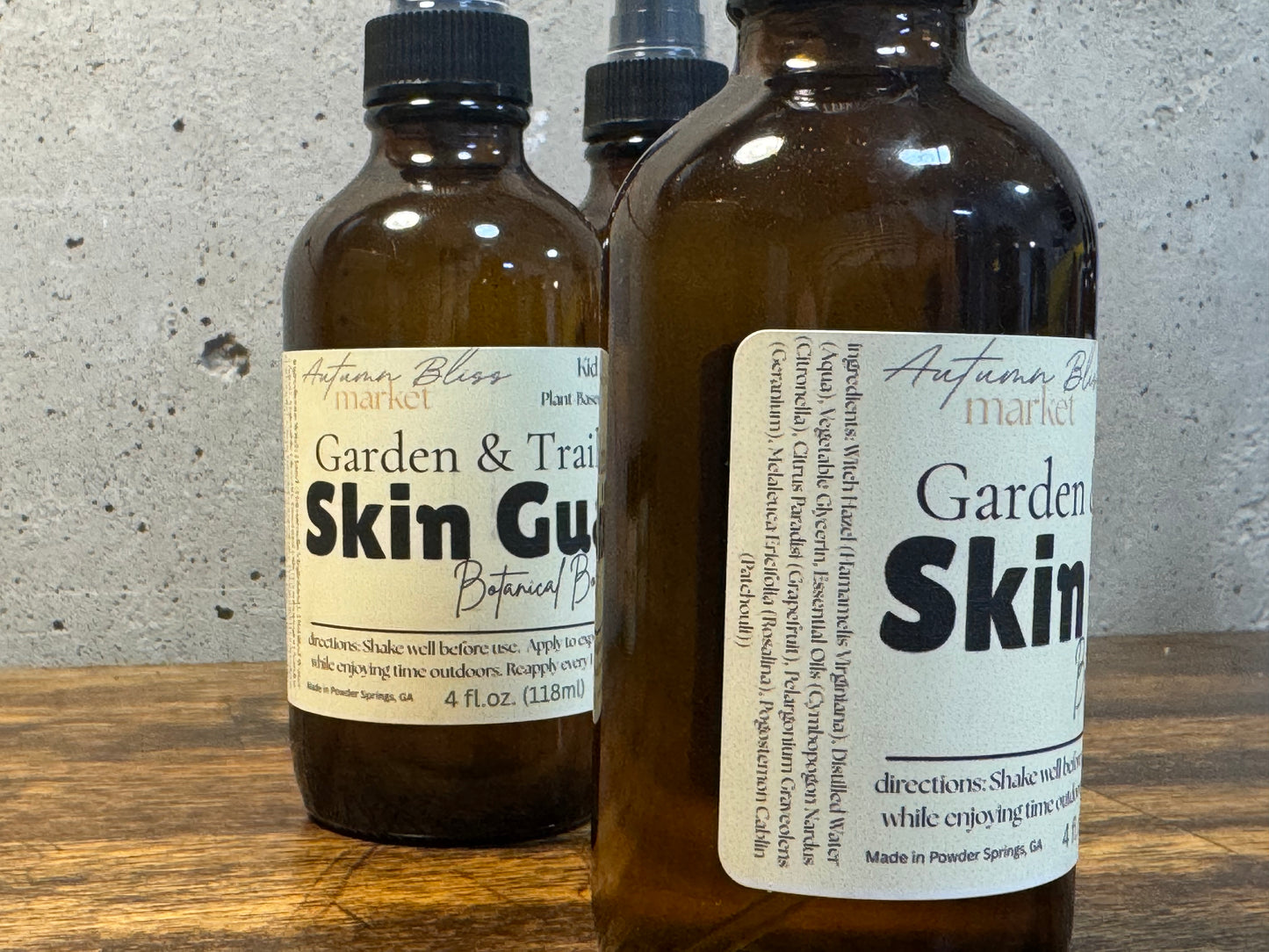 4 fl.oz. - Kid Safe - Garden & Trail Skin Guard Botanical Body Spray