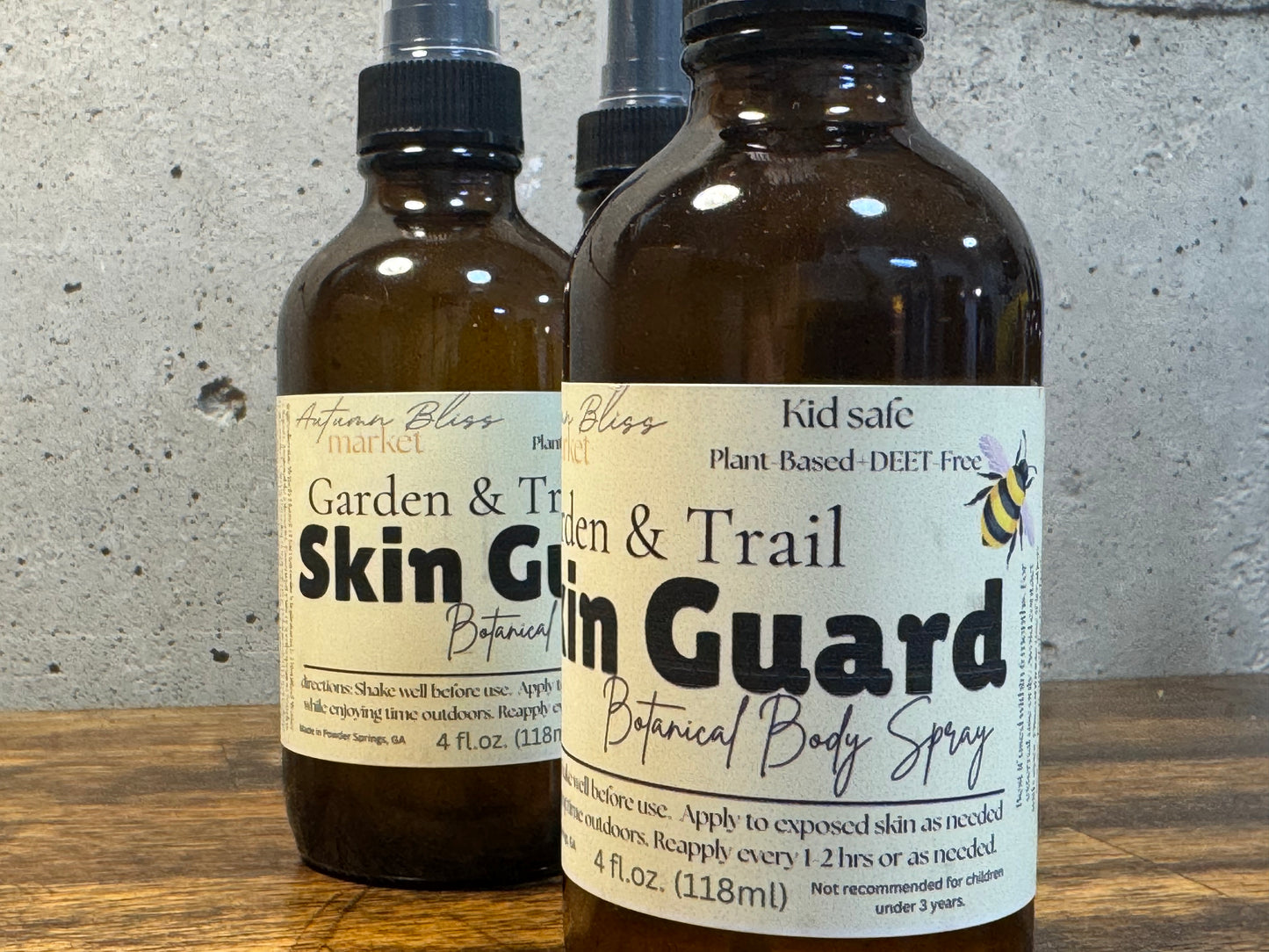 4 fl.oz. - Kid Safe - Garden & Trail Skin Guard Botanical Body Spray